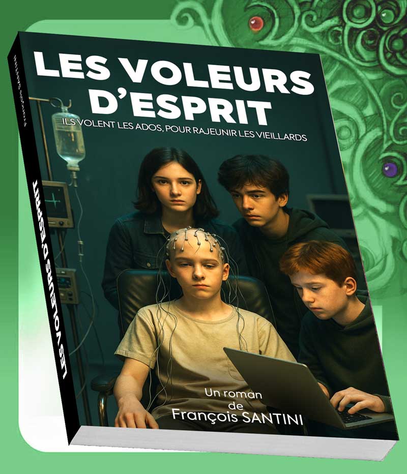 Les voleurs d'esprit, livre adolescent, livre jeunesse, roman jeunesse, roman fantastique, livre fantastique, aventure fantastique jeunesse, livre ado fantastique, roman fantastique jeunesse, roman science-fiction, science-fiction jeunesse